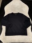 Under Armour Mens Pullover Dark Blue Black Crewneck Size 2XL Fitted
