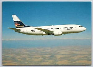 Postcard Ansett Boeing 737-377 airline aircraft plane travel #947 - Picture 1 of 2