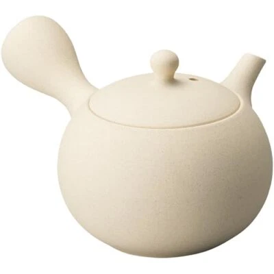 Kyusu Japanese Teapot Tokoname Ware Temari  White Mud 7.8 fl oz 220 ml Ceramic - Image 1 of 2