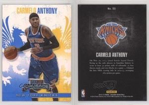 2013-14 Panini Crusade Crusade Blue Carmelo Anthony #55