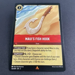 Maui's Fish Hook 132/204 Near Mint Rare Into the Inklands Disney Lorcana TCG - Picture 1 of 2