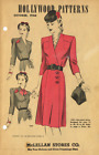1940s Vintage Hollywood  Fashion Sewing Pattern Flyer 8 Pages Oct 1944 Original