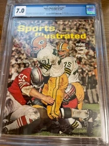 September 10, 1962 Jim Taylor Green Bay RC Sports Illustrated NO LABEL CGC 7.0 - Picture 1 of 4