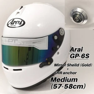 ARAI Helmet GP6S with shield and anchor Auto Racing sold by "Helmet Paint Tokyo" - Bild 1 von 3