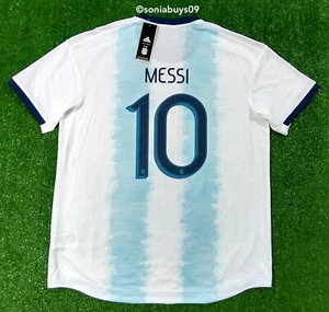 Adidas Men's MESSI Argentina Home Authentic Soccer Jersey, DP0225, Size XL - Picture 1 of 12