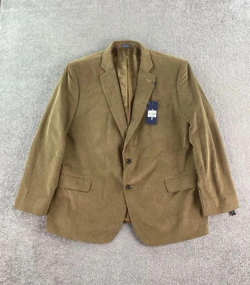 NWT Stafford Sport Coat 52 R Gray Cotton Corduroy Classic Fit Premium Signature - Image 1 of 4