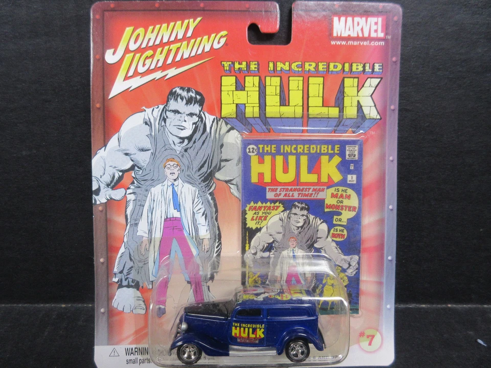 Johnny Lightning The Incredible Hulk  -- 1/64th scale # 7 '33 Ford Delivery - Image 1 of 2