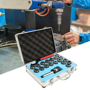 Kit de herramientas de 18 piezas ER32 pinza MT3 vástago para fresadora/torno/portabrocas - Imagen 1 de 23