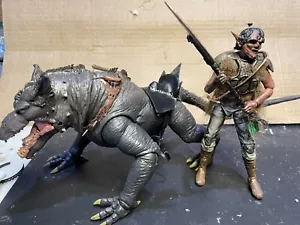 Custom warg & orc raider / 6 inch action figure D&D ,lord of the rings 1/12 - Picture 1 of 13