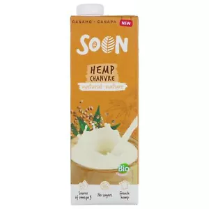 Soon | Organic Hemp Drink - Unsweetened | 4 x 1l - Picture 1 of 4