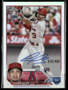 2023 Topps Chrome - Rookie Autographs Livan Soto #RA-LSO Refractor /499 - Bild 1 von 2