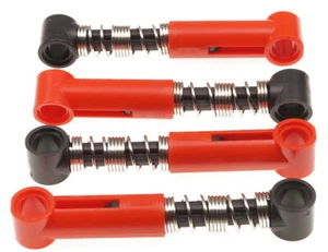 LEGO Technik - 4 Stoßdämpfer Federbeine 6.5 L sehr harte Feder rot 731c04 NEU - Bild 1 von 1