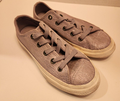 SNEAKERS CONVERSE CHUCK TAYLOR ALL STAR SHIMMER bambina 13 viola 363093C usate