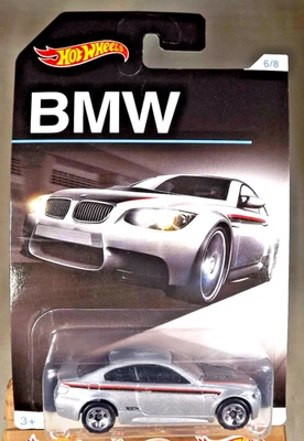 2016 Hot Wheels BMW Series 6/8 BMW M3 Silver w/Chrome 5 Spoke Wheels - Image 1 of 4