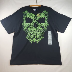 Glow in the Dark Skull Made of Skulls Shirt Adult Mens XLarge Halloween Graphic - Picture 1 of 14