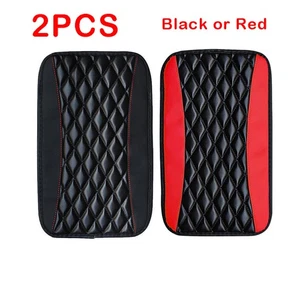 2PCS Universal Car Armrest Pad Cover Protector Center Console Box Cushion Mat - Picture 1 of 11