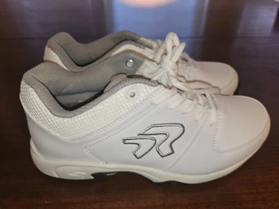 Ringor Flite Women's Softball Turf Shoes, White, Size 7.5 - Image 1 of 4