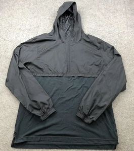 Under Armour Pullover Mens XL Black Hooded Quarter Zip Fitted Athletic Jacket - Picture 1 of 9