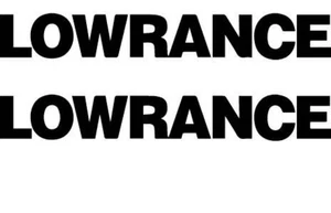 Lowrance (Set Of 2) Depth Finder Fishing Vinyl Decal Window Boat  Sticker - Picture 1 of 3