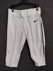 Nike Vapor Boys Select High Piped Baseball 3/4 Pants White BQ6444-101 Size M - Picture 1 of 12