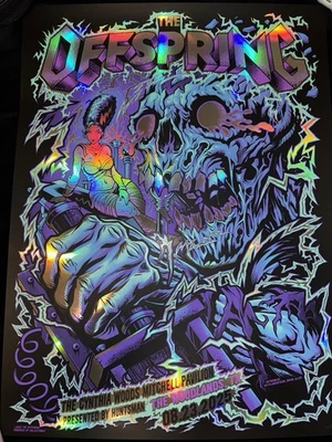 Offspring Woodlands Cynthia Woods Mitchell Pavilion 2025 Poster - Foil Variant - Image 1 of 3