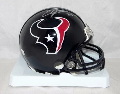 Andre Johnson Autographed Houston Texans Mini Helmet- JSA Witnessed Auth *Silver - Image 1 of 4
