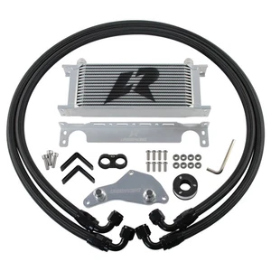 AN10 15 Row Oil Cooler Kit Thermostat Adapter For BMW N54/N55 335i 335ix 740i X6 - Picture 1 of 9