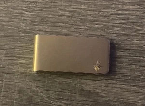 Vergoldete Kelly Waters Sternschliff 0,001ctw Diamant aufklappbare Geldklammer - Bild 1 von 7