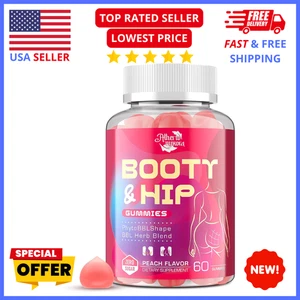 Booty Growth Gummies for Women – BBL Herbal Supplement with Fenugreek & Aguaje - Picture 1 of 8