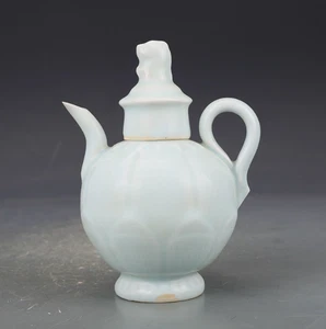 Seltenes Sammlerstück Kunst Handmalerei Hutian Ofen Porzellan Blumen Teekanne - Bild 1 von 9