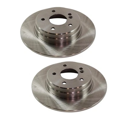 For Mercedes-Benz E300 1998 1999 Brake Discs Rear | Pair | Cast Iron | Natural Foto 1 de 4