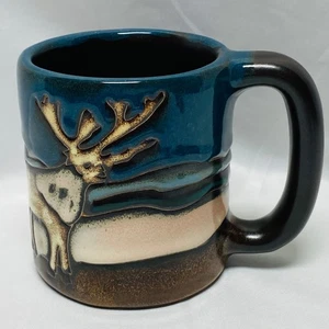 Mara Stoneware Elk Ceramic Coffee Mug 16oz - Mexico Pottery - Picture 1 of 10