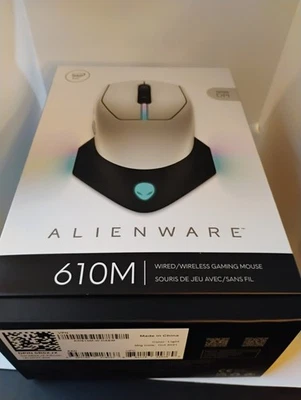 New Alienware Wired/Wireless Gaming Mouse 610M- AW610M - Lunar Light - Image 1 of 2