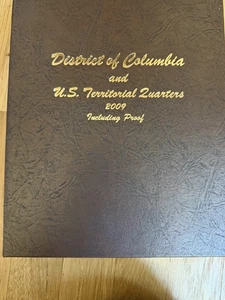 District of Columbia & Territorial Quarters 2009 DANSCO ALBUM P-D-S-S. 24 coins - Picture 1 of 3