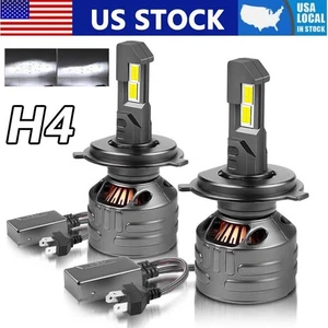 2x H4 9003 LED Headlight Bulbs CANBUS High Low Beam 50000LM Super Bright 150W - Picture 1 of 12