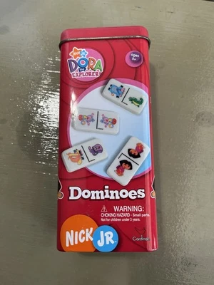 Nick Jr Dora The Explorer Dominoes In Tin Cardinal 2005 NEW - Image 1 of 3
