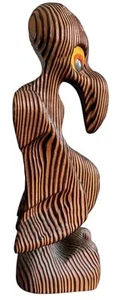 Nils Strandin Cryptomeria 10" Svezia anni '60 MCM Avvoltoio in legno intagliato Dodo Bird - Foto 1 di 11