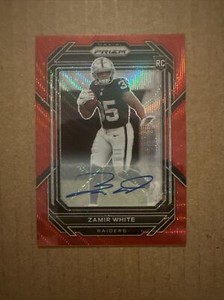 2022 Panini Prizm ZAMIR WHITE Red Wave Rookie Auto # /149