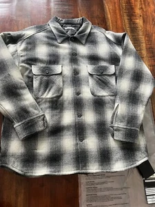 Barrio EL BARRIO LS CAMISA GRANDE NEGRA NUEVA CON ETIQUETAS EDREDÓN FORRADA SOBRE CAMISA BONITA! - Imagen 1 de 7