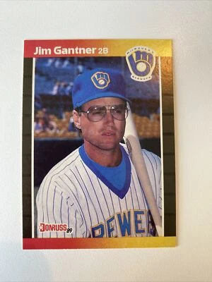 1989 Donruss - *Denotes*  Next to PERFORMANCE #264 Jim Gantner - Image 1 of 2