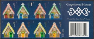 US 4820d Gingerbread Houses imperf NDC booklet 20 MNH 2013 - Picture 1 of 1