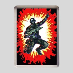 CARTA OCCHI SERPENTE ART 50 mm x 35 mm magnete frigorifero acrilico GI Joe vero eroe americano - Foto 1 di 2