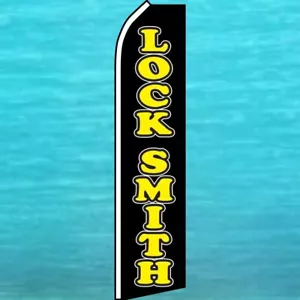 LOCKSMITH FLUTTER FLAG Tall Feather Swooper Vertical Advertising Banner Sign - Picture 1 of 5