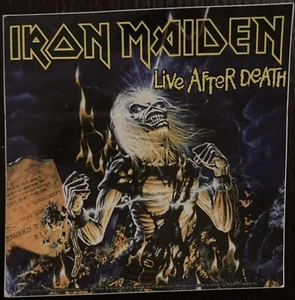 Iron Maiden Live After Death 3.75x3.75” Sticker Unused - Picture 1 of 1