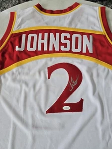 Joe Johnson Autographed/Signed Jersey JSA Sticker Atlanta Hawks - Picture 1 of 7