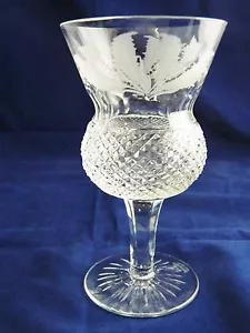 THISTLE - CUT WHITE WINE GLASS 5" BY EDINBURGH CRYSTAL SCOTLAND - Picture 1 of 3