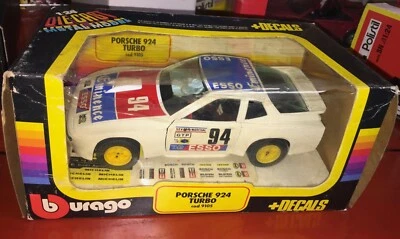 OLD BURAGO PORSCHE 924 TURBO RACING MINT IN BOX SCALE 1:25 - Immagine 1 di 4