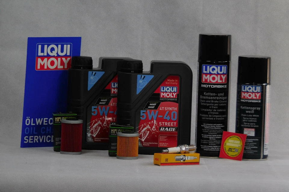 Mantenimiento Kit KTM 250EXC Filtro de Aceite Bujía Cadena Inspección Servicio - Imagen 1 de 1