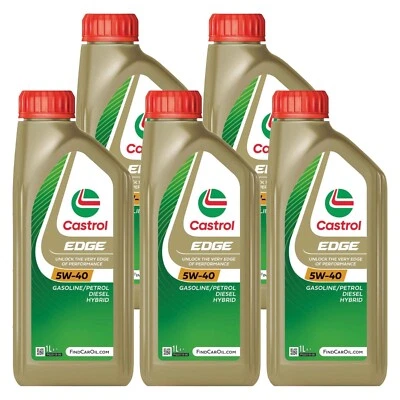 CASTROL EDGE Olio motore 5W-40 Olio sintetico Olio 5LT - Immagine 1 di 3