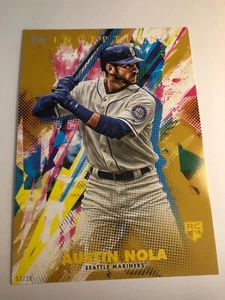 2020 Topps Inception Jumbo 5x7 Austin Nola Mariners RC 10 07/10 - Picture 1 of 1